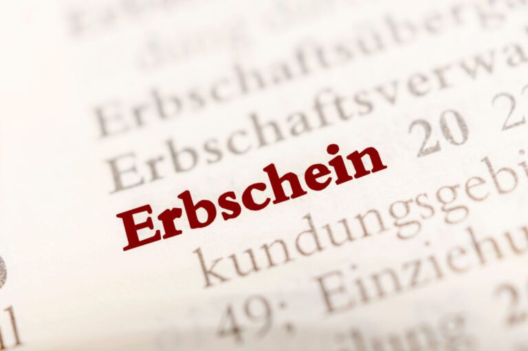 Erbschein – Nachweis der Erbenstellung nach einem Todesfall